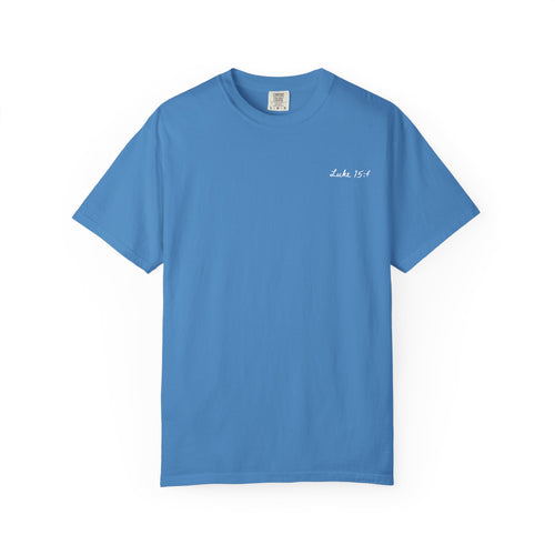 HE LEFT THE 99 TO SAVE ME COMFORT COLORS TEE - BLUE