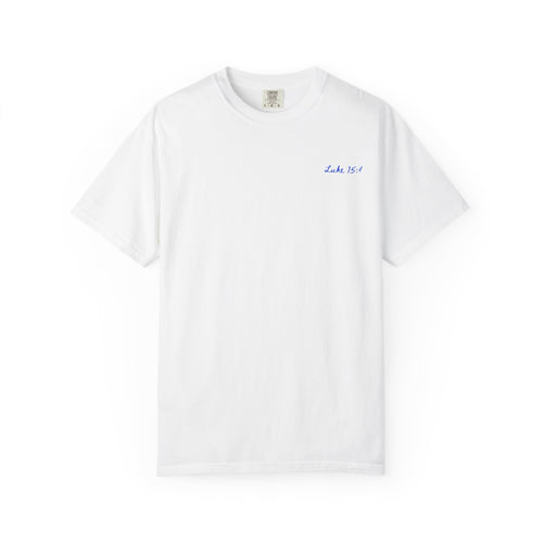HE LEFT THE 99 TO SAVE ME COMFORT COLORS TEE - WHITE